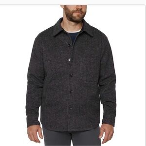 Banana Republic Men's Black Wool-like Shacket New
